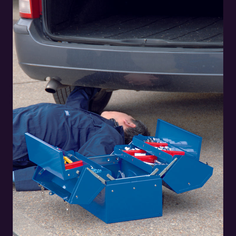 Barn Type Tool Box with 4 Cantilever Trays, 460mm