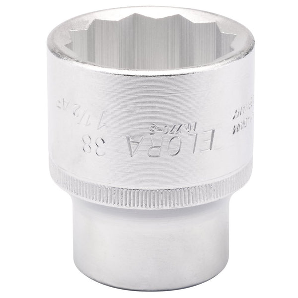 Elora Bi-Hexagon Socket, 38mm-1.1/2" 3/4" Sq Dr