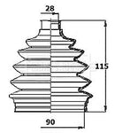 Borg & Beck Cv Joint Boot Kit Part No -BCB6149