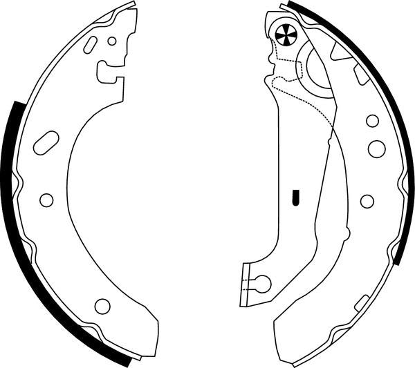 Mintex Brake Shoes fits -Ford MFR436 (also fits other vehicles)