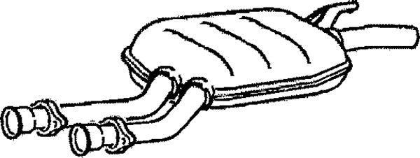 Klarius MZ337A - Box With Centre Pipe  - Fits Mercedes 190 2.0