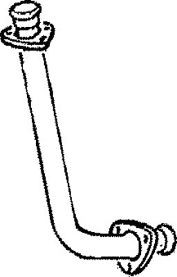 Klarius LR71T - Front Pipe  - Fits Land Rover 110 2.5D