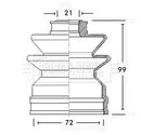 Borg & Beck Cv Joint Boot Kit Part No -BCB2484