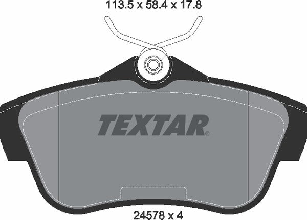Textar Brake Pad Set - 2457803