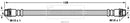 Borg & Beck Brake Hose Part No -BBH7674