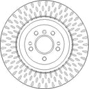 Disctech Brake Disc - Fits Mercedes-benz - ABD3971 - Front Axle