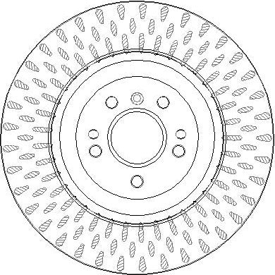 Disctech Brake Disc - Fits Mercedes-benz - ABD3971 - Front Axle