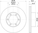 Mintex Brake Discs fits -Renault Brake Disc V325:5 MDC290 (also fits other vehicles)