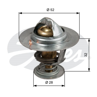 Gates Thermostat, coolant - TH50292G1