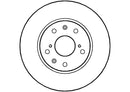 Disctech Brake Disc - Fits Fiat, Honda - ABD2289 - Front Axle