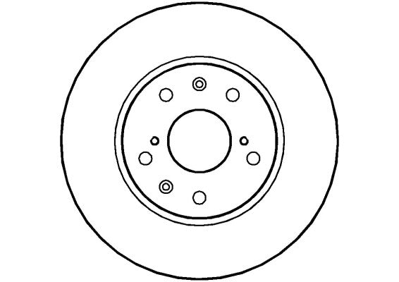 Disctech Brake Disc - Fits Fiat, Honda - ABD2289 - Front Axle