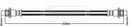 Borg & Beck Brake Hose Part No -BBH8460