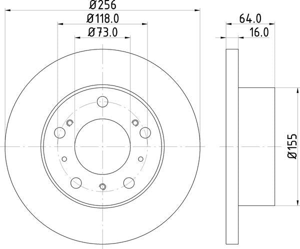 Mintex Brake Discs fits -Alfa Romeo Citroën Fiat Peugeot Talbot S279:5 MDC333 (also fits other vehicles)