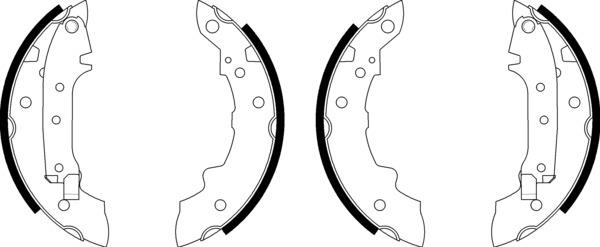 Mintex Brake Shoe Kits fits -Citroën Peugeot Talbot MSK015 (also fits other vehicles)