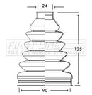 First Line Cv Joint Boot Kit Part No -FCB2661
