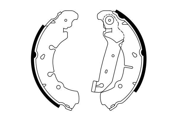Bosch Brake Shoe Bs839 Part No - 0986487599