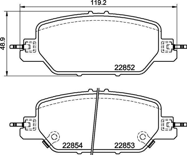 Mintex Brake Pad Set fits -Honda MDB4055 (also fits other vehicles)