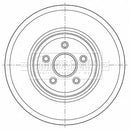 Borg & Beck Brake Disc Single Part No -BBD6054S