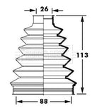Borg & Beck Cv Joint Boot Kit Part No -BCB2376