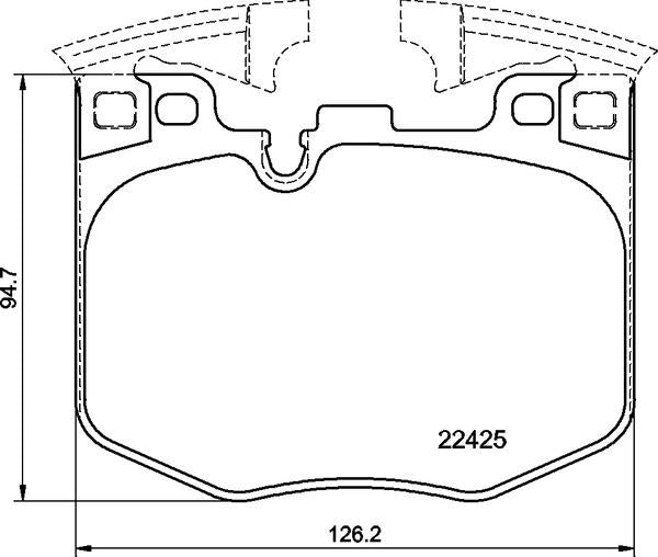 Mintex Brake Pad Set fits -BMW Toyota MDB3869 (also fits other vehicles)