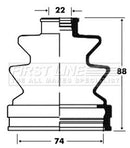First Line Cv Joint Boot Kit Part No -FCB2825