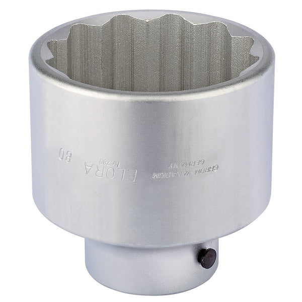 Elora Bi-Hexagon Socket, 1" Sq Dr, 80mm