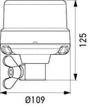 HELLA VALUEFIT 2XD 357 980-001 LED-Strobe-type Beacon - Slim - 12/24V - Yellow