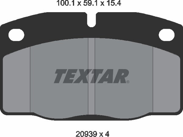 Textar Brake Pad Set - 2093903
