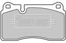 Borg & Beck Front Brake Pad Set -BBP2374