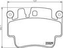 Mintex Brake Pad Set fits -Porsche MDB2417 (also fits other vehicles)