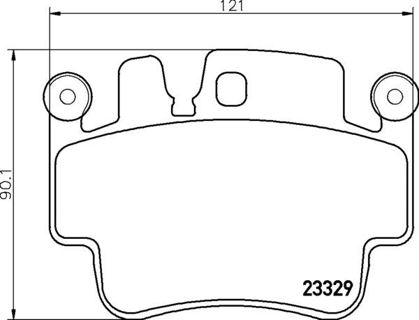 Mintex Brake Pad Set fits -Porsche MDB2417 (also fits other vehicles)