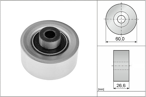 INA Deflection/Guide Pulley - V-Ribbed Belt - Part No - 532031110