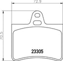 Citroën Brake Pad Set - Padtech PAD2190