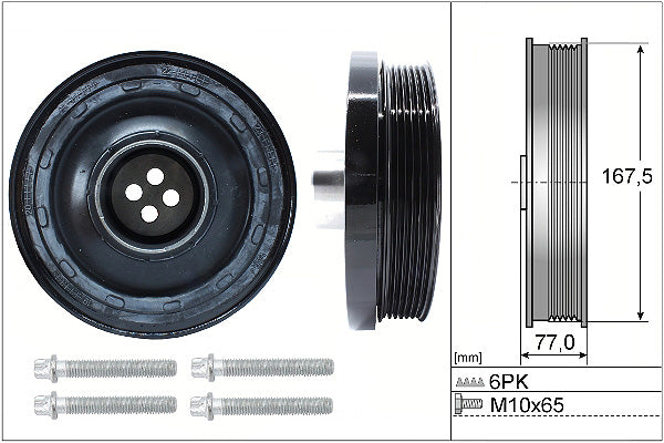 INA Belt Pulley Set Crankshaft Part No - 544013720