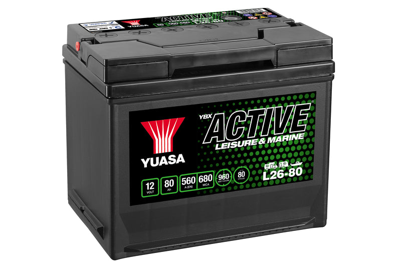 Yuasa L26-80 Active Leisure Battery 12V 80Ah 560A