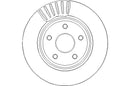 Disctech Brake Disc - Fits Jeep - ABD3068 - Front Axle