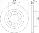 Mintex Brake Discs fits -Irmscher Toyota V283:5 MDC2273 (also fits other vehicles)