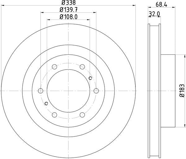 Mintex Brake Discs fits -Irmscher Toyota V283:5 MDC2273 (also fits other vehicles)