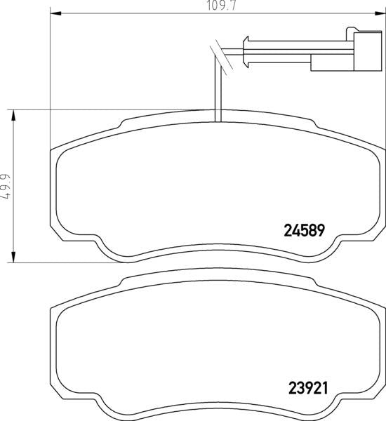 Mintex Brake Pad Set fits -Nissan MDB2918 (also fits other vehicles)