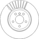 Disctech Brake Disc - Fits Bmw, Mercedes-benz - ABD3390 - Rear Axle