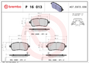 Brembo Brake Pad Set - P16013