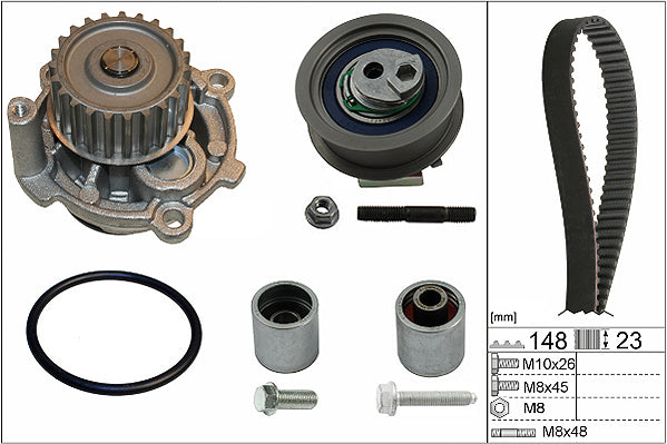 INA Water Pump & Timing Belt Set - Part No - 530044532