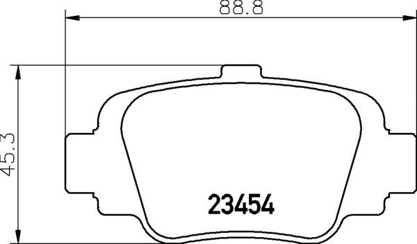 Mintex Brake Pad Set fits -Nissan MDB1569 (also fits other vehicles)