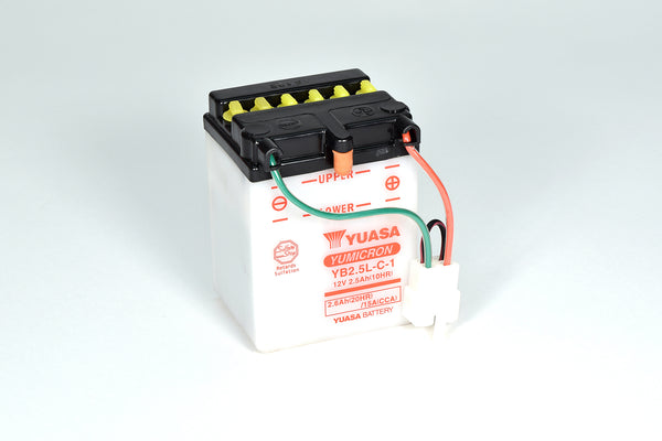 YB2.5L-C-1 (DC) 12V Yuasa Yumicron Motorcycle Battery