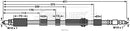 Borg & Beck Brake Hose  - BBH7925 fits Ford Ka 03-08