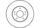 Disctech Brake Disc - Fits Nissan - ABD2154 - Front Axle