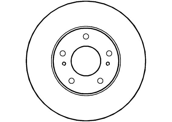 Disctech Brake Disc - Fits Nissan - ABD2154 - Front Axle