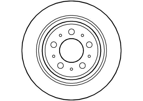 Disctech Brake Disc - Fits Ford, Volvo - ABD2148 - Rear Axle