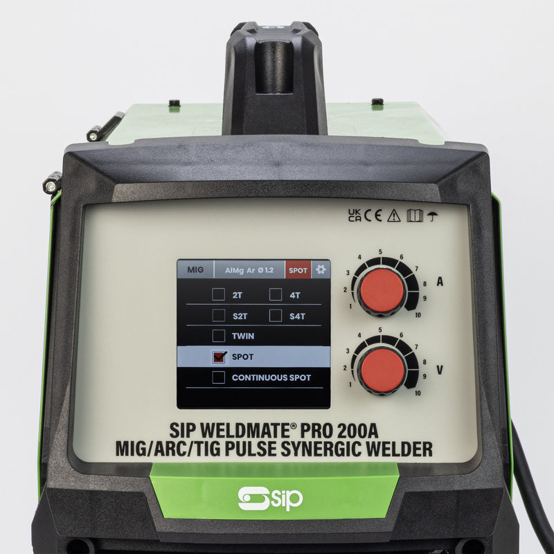 SIP WELDMATE® PRO 200A MIG/ARC/TIG Pulse Synergic Welder