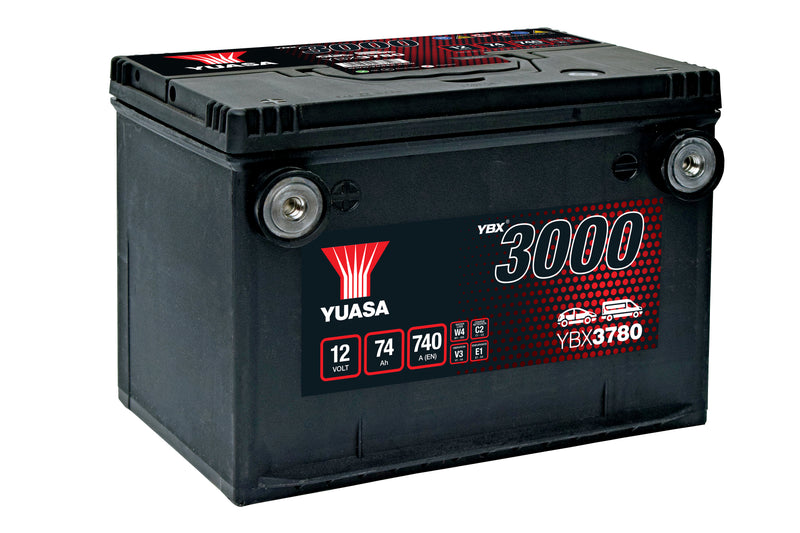 Yuasa YBX3780 - 3780 SMF Car Battery - 4 Year Warranty